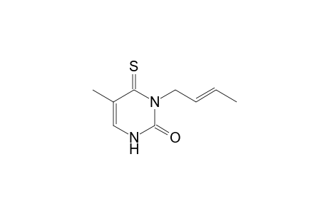 2(1H)-Pyrimidinone, 1-(2-butenyl)-3,6-dihydro-5-methyl-6-thioxo-