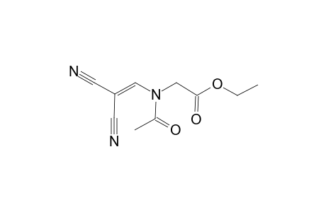Acetic acid, 2-[(acetyl)(2,2-dicyanoethenyl)amino]-, ethyl ester
