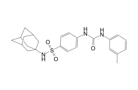 N-(1-adamantyl)-4-[(3-toluidinocarbonyl)amino]benzenesulfonamide
