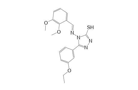 4-{[(E)-(2,3-dimethoxyphenyl)methylidene]amino}-5-(3-ethoxyphenyl)-4H-1,2,4-triazole-3-thiol
