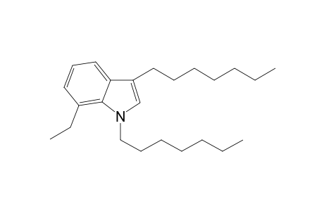 7-Ethyl-1,3-diheptylindole