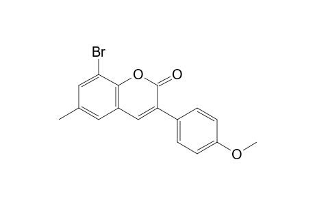 8-Bromo-3-(4'-methoxyphenyl)-6-methylcoumarin