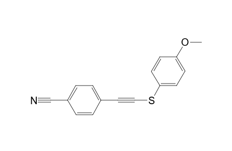 4-{[(4-Methoxyphenyl)thio]ethynyl}benzonitrile