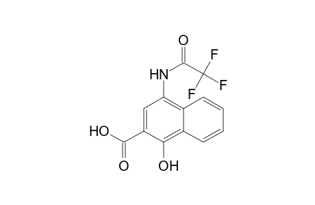 2-Naphthalenecarboxylic acid, 1-hydroxy-4-[(2,2,2-trifluoroacetyl)amino]-
