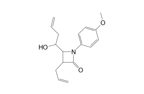 (3SR,4SR)-4-[(RS)-1-Hydroxy-3-butenyl]-1-(p-methoxyphenyl)-3-(2-propenyl)-2-azetidinone