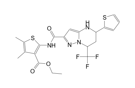 ethyl 4,5-dimethyl-2-({[5-(2-thienyl)-7-(trifluoromethyl)-4,5,6,7-tetrahydropyrazolo[1,5-a]pyrimidin-2-yl]carbonyl}amino)-3-thiophenecarboxylate