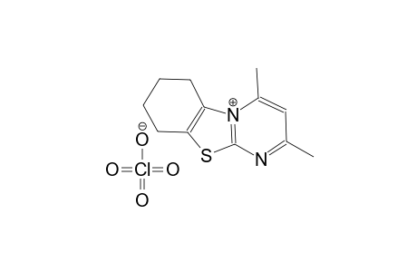 2,4-dimethyl-6H,7H,8H,9H-pyrimido[2,1-b][1,3]benzothiazol-5-ium perchlorate