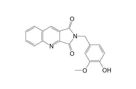 2-(4-Hydroxy-3-methoxybenzyl)-1H-pyrrolo[3,4-b]quinoline-1,3(2H)-dione