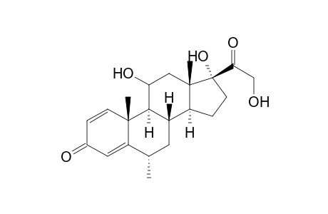 (6S,8S,9S,10R,13S,14S,17R)-11,17-dihydroxy-17-(2-hydroxy-1-oxoethyl)-6,10,13-trimethyl-7,8,9,11,12,14,15,16-octahydro-6H-cyclopenta[a]phenanthren-3-one