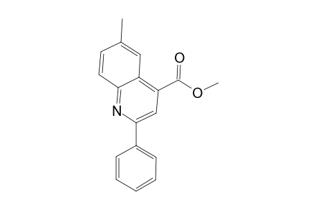 6-Methyl-2-phenyl-4-quinolinecarboxylic acid methyl ester