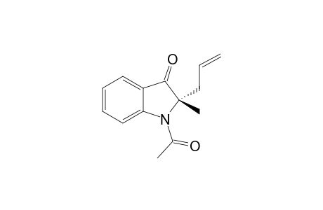 (S)-1-Acetyl-2-allyl-2-methylindolin-3-one