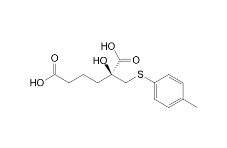 (2S)-2-Hydroxy-2-[(4-methylphenyl)sulfenylmethyl]hexanedioic Acid