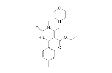 5-pyrimidinecarboxylic acid, 1,2,3,4-tetrahydro-1-methyl-4-(4-methylphenyl)-6-(4-morpholinylmethyl)-2-oxo-, ethyl ester