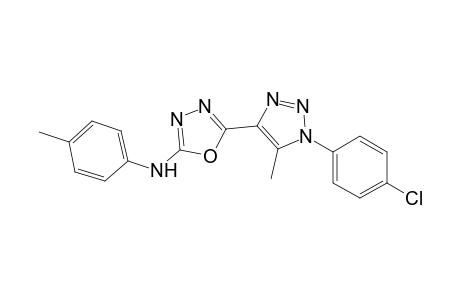 5-[1-(4-chlorophenyl)-5-methyl-1,2,3-triazol-4-yl]-N-(4-methylphenyl)-1,3,4-oxadiazol-2-amine