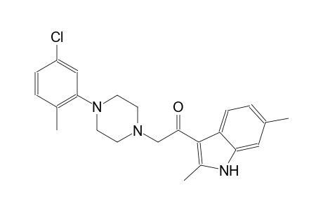 2-[4-(5-chloro-2-methylphenyl)-1-piperazinyl]-1-(2,6-dimethyl-1H-indol-3-yl)ethanone