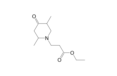 Ethyl 3-(2,5-dimethyl-4-oxo-1-piperidinyl)propanoate