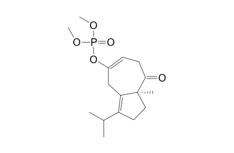 Phosphoric acid, 1,2,4,7,8,8a-hexahydro-8a-methyl-3-(1-methylethyl)-8-oxo-5-azulenyl dimethyl ester, (S)-