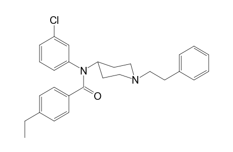 N-3-Chlorophenyl-4-ethyl-N-[1-(2-phenylethyl)piperidin-4-yl]benzamide