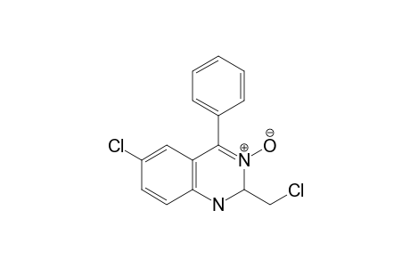 6-chloro-2-(chloromethyl)-3-hydroxy-4-phenylquinazolium hydroxide, inner salt