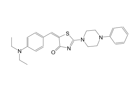 (5E)-5-[4-(diethylamino)benzylidene]-2-(4-phenyl-1-piperazinyl)-1,3-thiazol-4(5H)-one