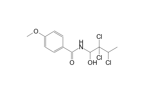 4-methoxy-N-(2,2,3-trichloro-1-hydroxybutyl)benzamide
