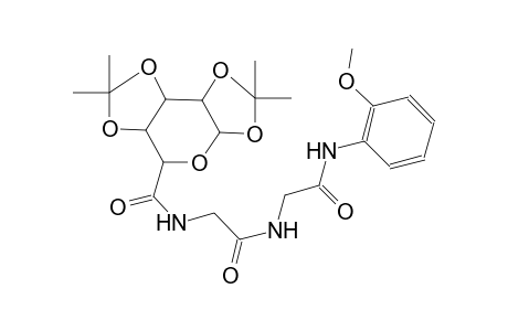 (3aR,5aR,8aS,8bR)-N-(2-((2-((2-methoxyphenyl)amino)-2-oxoethyl)amino)-2-oxoethyl)-2,2,7,7-tetramethyltetrahydro-3aH-bis([1,3]dioxolo)[4,5-b:4',5'-d]pyran-5-carboxamide