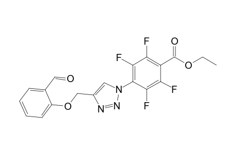 Ethyl 2,3,5,6-tetrafluoro-4-(4-[(2-formylphenoxy)methyl]-1H-1,2,3-triazol-1-yl)benzoate