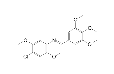 4-chloro-2,5-dimethoxy-N-(3,4,5-trimethoxybenzylidene)aniline