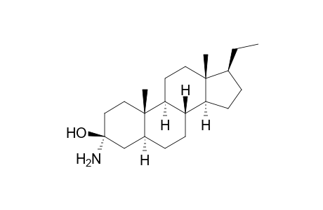3.alpha.-amino-3.beta.-hydroxy-5.alpha.-pregnane