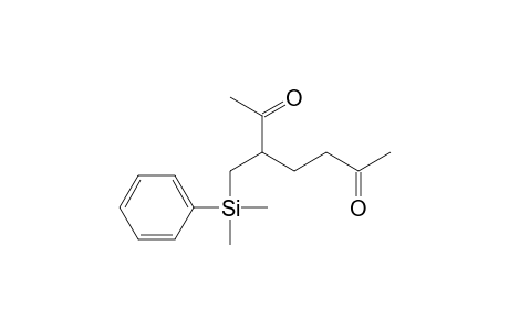 3-[(dimethylphenylsilyl)methyl]-2,6-heptanedione