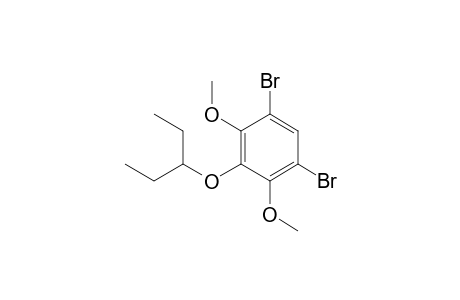 4,6-(dibromo)-2-(1-Ethylpropoxy)-1,3-dimethoxybenzene