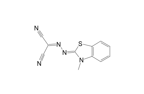 Propanedinitrile, 2-[2-(3-methyl-2(3H)-benzothiazolylidene)hydrazinylidene]-