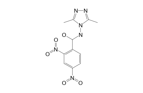 (2,4-DINITROPHENYL)-(4H-3,5-DIMETHYL-1,2,4-TRIAZOLE-4-YLAMINO)-METHANOL