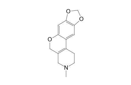 3-METHYL-1,2,3,4-TETRAHYDRO-[1,3]-DIOXOLO-[6,7]-5H-[1]-BENZOPYRANO-[3,4-C]-PYRIDINE