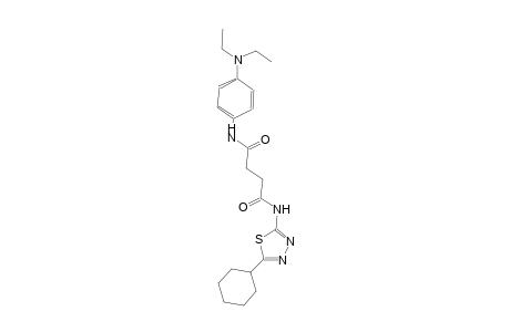 N~1~-(5-cyclohexyl-1,3,4-thiadiazol-2-yl)-N~4~-[4-(diethylamino)phenyl]succinamide