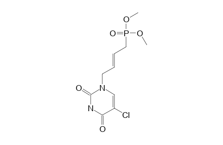 N-(1)-[(EX)-4-DIMETHOXYPHOSPHONYLBUT-2-ENYL]-5-CHLOROURACIL