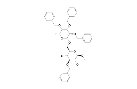 METHYL-3-O-BENZYL-6-O-(2,3,4-TRI-O-BENZYL-BETA-L-FUCOPYRANOSYL)-BETA-D-GLUCOPYRANOSIDE