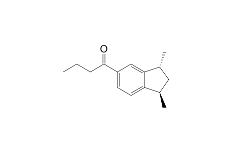 1-[(trans)-1',3'-Dimethylindan-5'-yl]butan-1-one