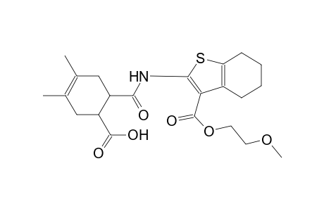 6-[({3-[(2-methoxyethoxy)carbonyl]-4,5,6,7-tetrahydro-1-benzothien-2-yl}amino)carbonyl]-3,4-dimethyl-3-cyclohexene-1-carboxylic acid