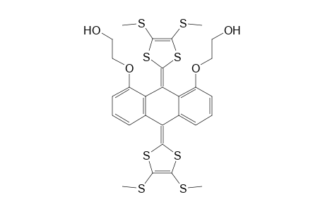 1,8-Bis(2-hydroxyethoxy)-9,10-bis(4,5-dimethylthio[1,3]-dithiol-2-ylidene)anthracene