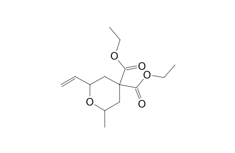 2-Ethenyl-4,4-diethoxycarbonyl-6-methyltetrahydropyran