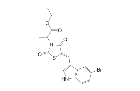 ethyl 2-{(5Z)-5-[(5-bromo-1H-indol-3-yl)methylene]-2,4-dioxo-1,3-thiazolidin-3-yl}propanoate