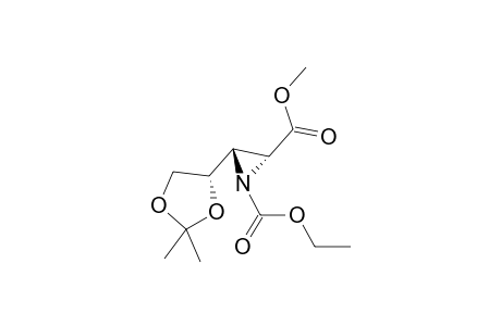 (2R,3S)-1-(Ethoxycarbonyl)-3-(methoxycarbonyl)-3-[(4S)-2,2-dimethyl-1,3-dioxolan-4-yl)]aziridine