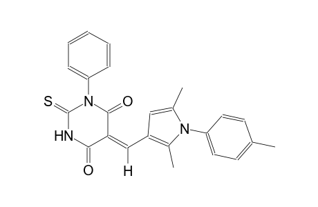 (5Z)-5-{[2,5-dimethyl-1-(4-methylphenyl)-1H-pyrrol-3-yl]methylene}-1-phenyl-2-thioxodihydro-4,6(1H,5H)-pyrimidinedione