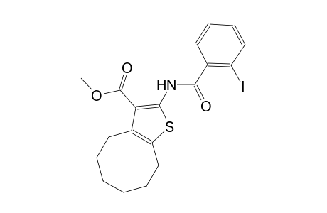 methyl 2-[(2-iodobenzoyl)amino]-4,5,6,7,8,9-hexahydrocycloocta[b]thiophene-3-carboxylate