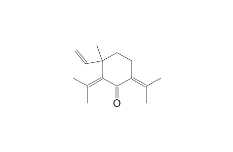 Cyclohexanone, 3-ethenyl-3-methyl-2,6-bis(1-methylethylidene)-