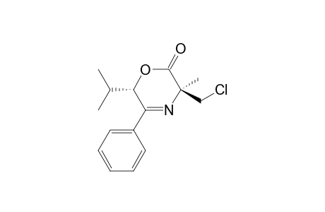 (3S,6S)-6-Isopropyl-3-chloromethyl-3-methyl-5-phenyl-3,6-dihydro-2H-1,4-oxazin-2-one