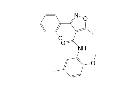 3-(2-chlorophenyl)-N-(2-methoxy-5-methylphenyl)-5-methyl-4-isoxazolecarboxamide