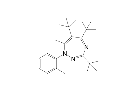 3,5,6-tris(t-Butyl)-7-methyl-1-(o-tolyl)-1H-1,2,4-triazepine