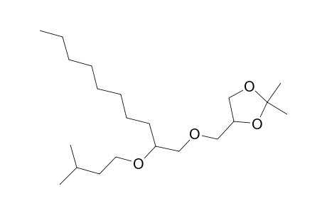1,3-Dioxolane, 2,2-dimethyl-4-[[[2-(3-methylbutoxy)decyl]oxy]methyl]-